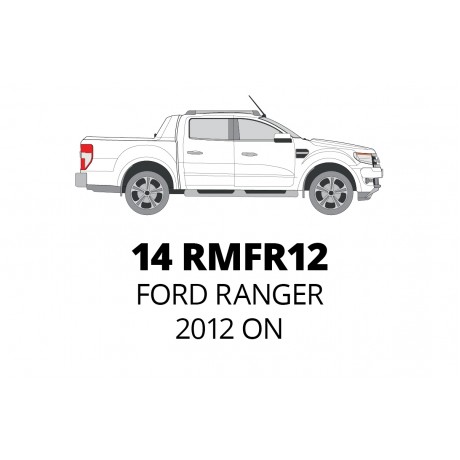 ALL WEATHER FRONT & REAR MAT SET - FORD RANGER 2012 ON