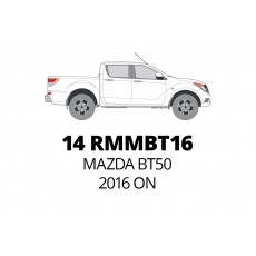 ALL WEATHER FRONT & REAR MAT SET - MAZDA BT50 2016 ON