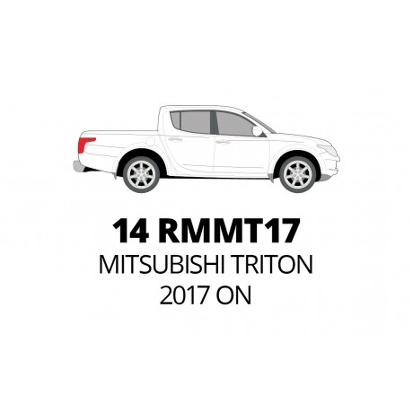 ALL WEATHER FRONT & REAR MAT SET - MITSUBISHI TRITON 2017 ON