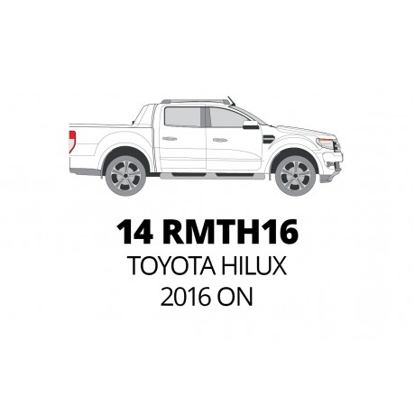ALL WEATHER FRONT & REAR MAT SET - TOYOTA HILUX AUTO 2016 ON