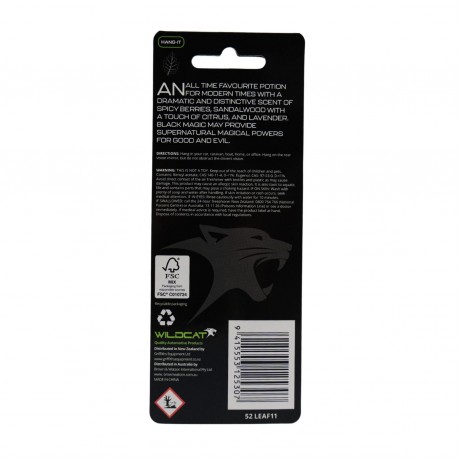 LEAF AIR FRESHENER BLACK MAGIC