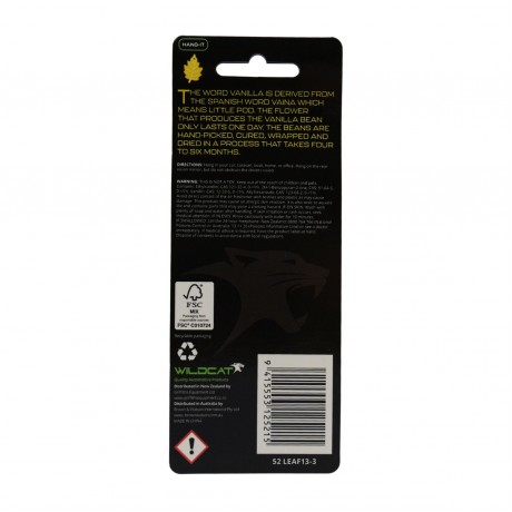 LEAF AIR FRESHENER VANILLA PK3