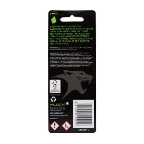LEAF AIR FRESHENER GREEN APPLE