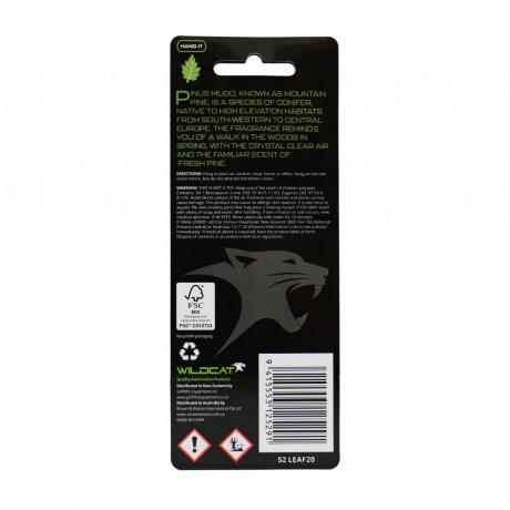 LEAF AIR FRESHENER  MOUNTAIN PINE