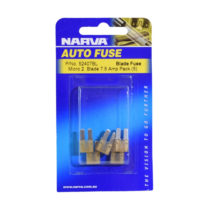 MICRO 2 BLADE FUSE 7.5AMP PACK OF 5