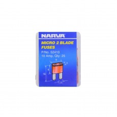 MICRO 2 BLADE FUSE 10AMP BOX OF 25