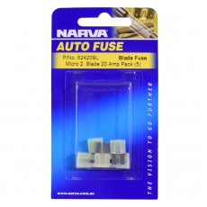 MICRO 2 BLADE FUSE 20AMP PACK OF 5