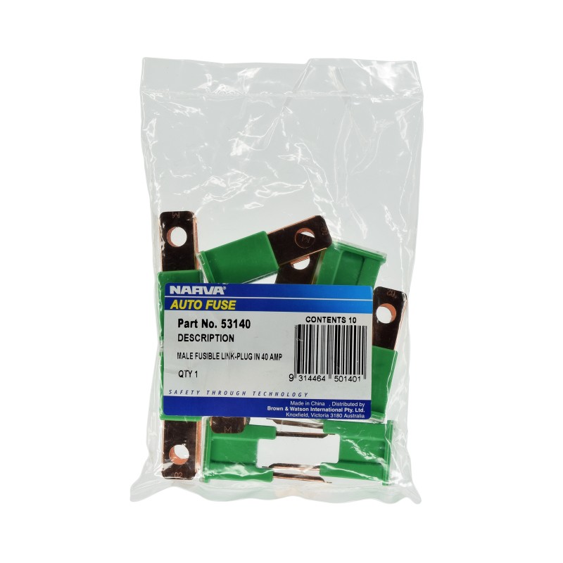 FUSE LINK PLUG MALE 40AMP PK10