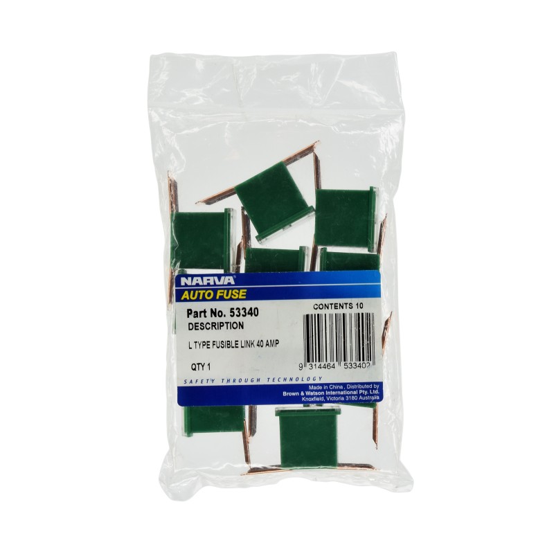 FUSE LINK L SHORT 40A GREEN