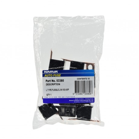 FUSE LINK L-TYPE 80A BLACK PK10