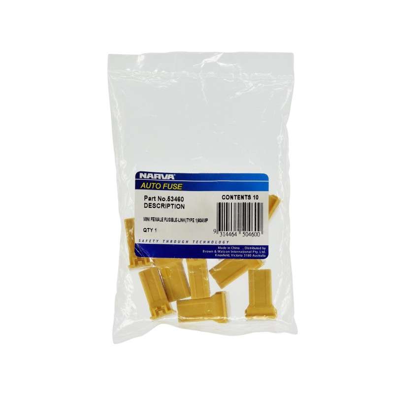 FUSE LINK PLUG FEMALE 60A PK10