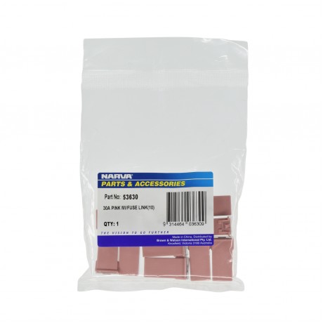 FUSE LINK MINI FEMALE PLUG IN 30A PK10