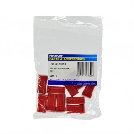 FUSE LINK MINI FEMALE PLUG IN 50A PK10