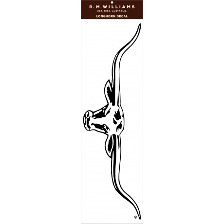 LONGHORN DECAL STICKER 70CM BLACK