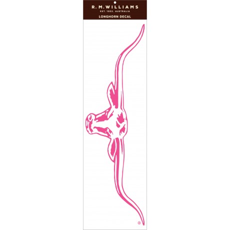 LONGHORN DECAL STICKER 70CM PINK