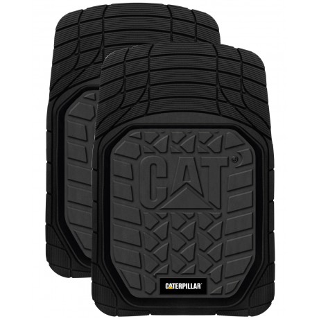 BLACK RUBBER SET OF 2 FRONT MATS 