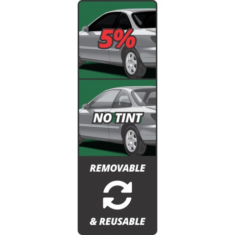 STATIC WINDOW TINT REMOVABLE