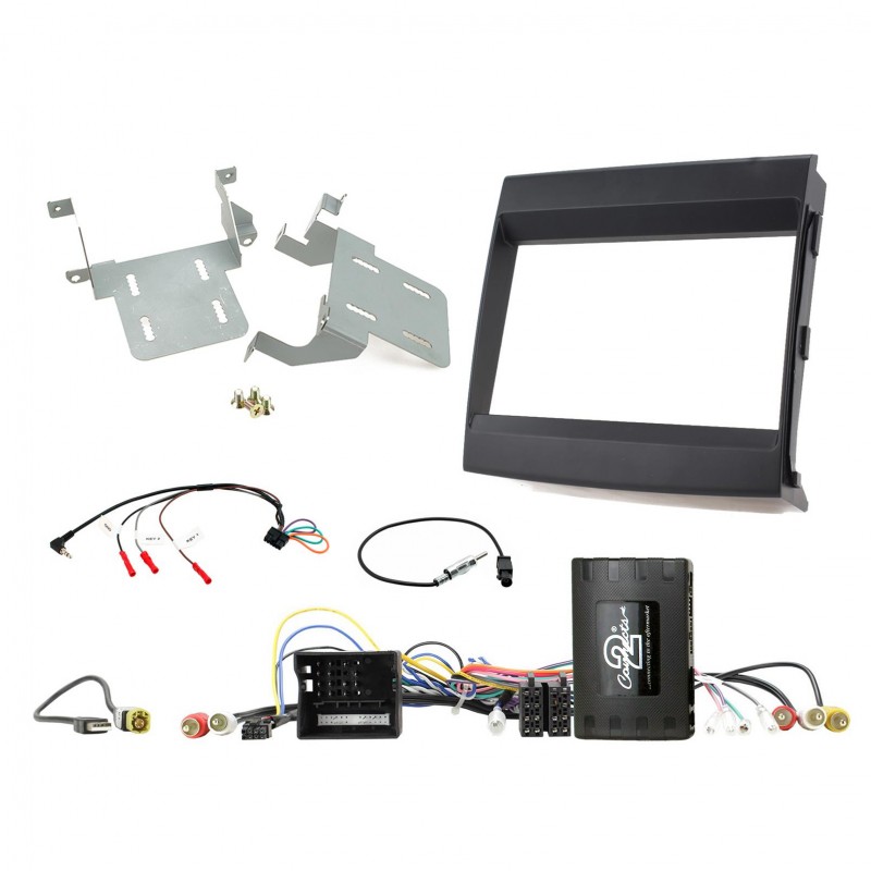 DOUBLE DIN INSTALL KIT T/S PORSCHE CAYENNE MATTE BLACK
