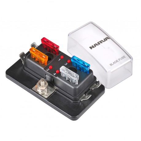 FUSE BOX 4 WAY STD ATS W/ LED