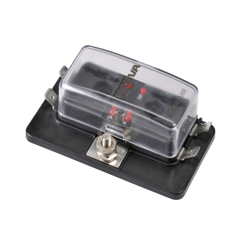 FUSE BOX 4 WAY STD ATS LED PK10