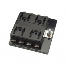 FUSE HOLDER 8WAY C/BREAK BLK