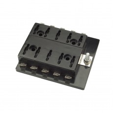 FUSE HOLDER 10WAY C/BREAK BLK