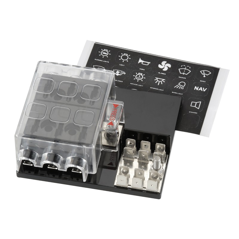 FUSE HOLD 6 WAY WITH SINGLE GROUNDING 