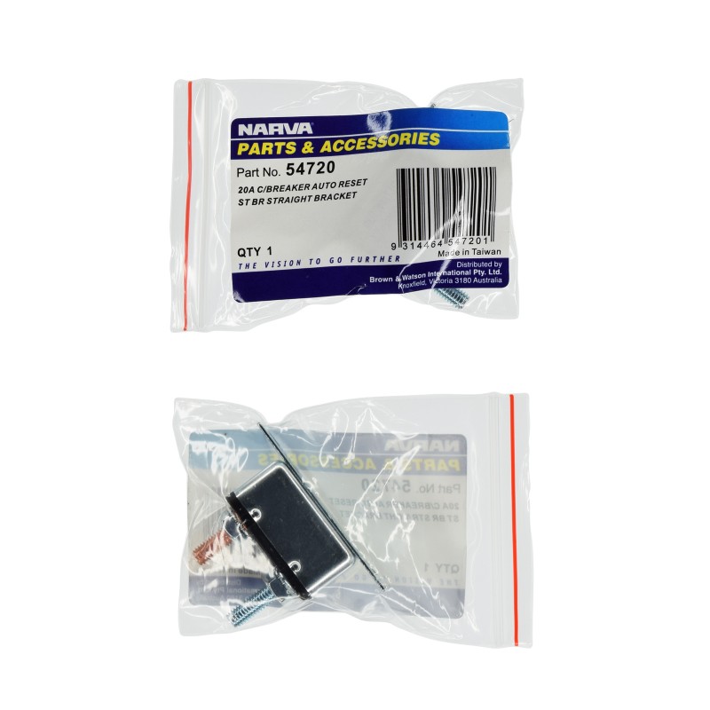 CIRCUIT BREAKER AUTO RESET 20A ST BRKT