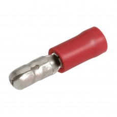 MALE BULLET TERMINAL RED 4mm PK14