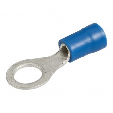 RING TERMINAL BLUE 6.3mm PK20