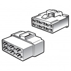 CONNECTOR Q/C MALE/FEMALE 8WAY