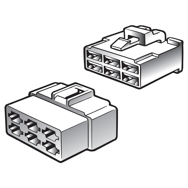 CONNECTOR Q/C MALE/FEMALE 8WAY