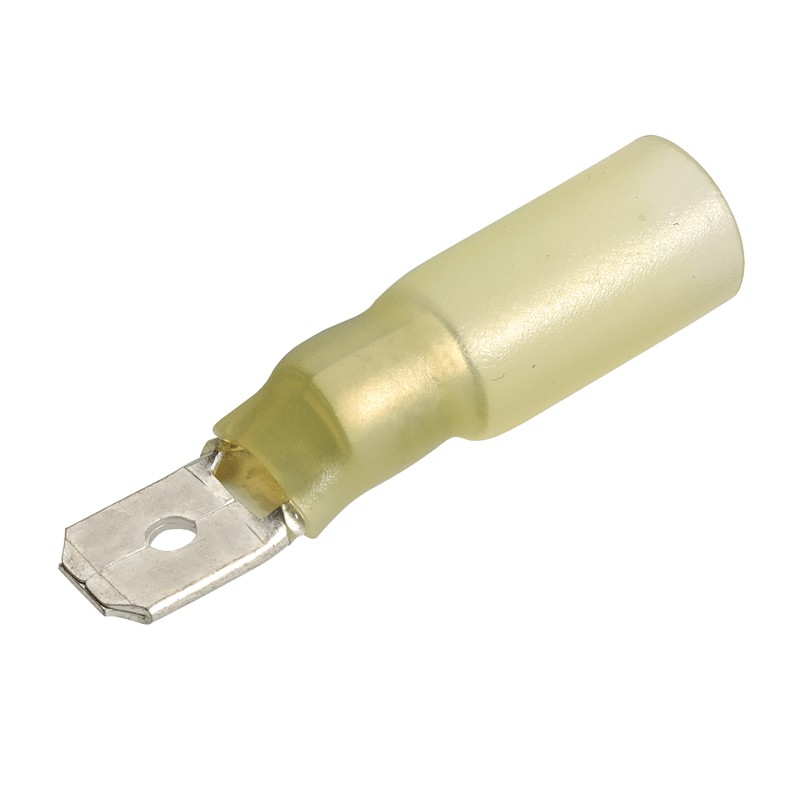 H/SHRINK TERM MALE BLADE YELLOW PK15