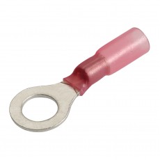 H/SHRINK RING TERMINAL RED 6.3MM PK12