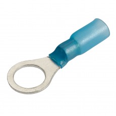 H/SHRINK RING TERMINAL BLUE 8.4MM PK20