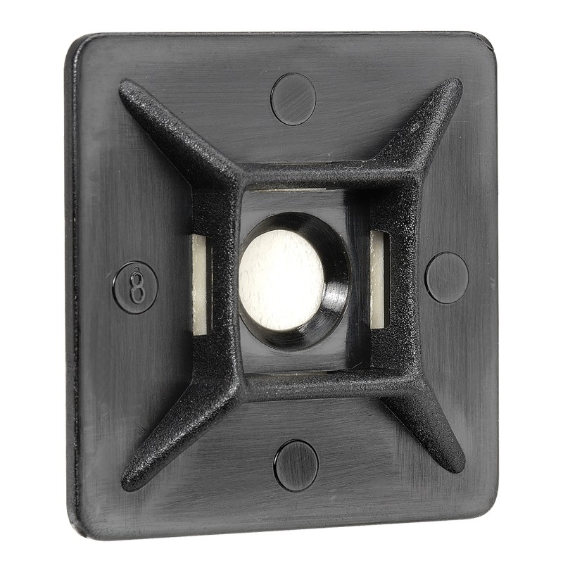 CABLE TIE MOUNT BLK 28MM BL (5) 