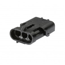 CONNECTOR 3 PIN FEMALE W/PROOF
