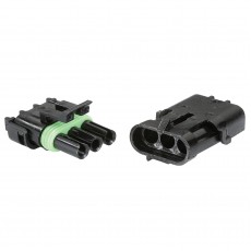 CONNECTOR Q/C MALE/FEMALE 3WAY