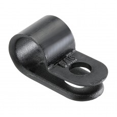 P CLIPS BLK PLAST 9.5MM ID 100