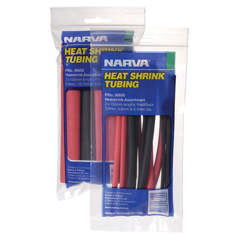 HEAT SHRINK TUBING 9.5mm-19mm ASSORTED