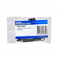 HEAT SHRINK TUBING BLACK 2.4mm x 1.2M
