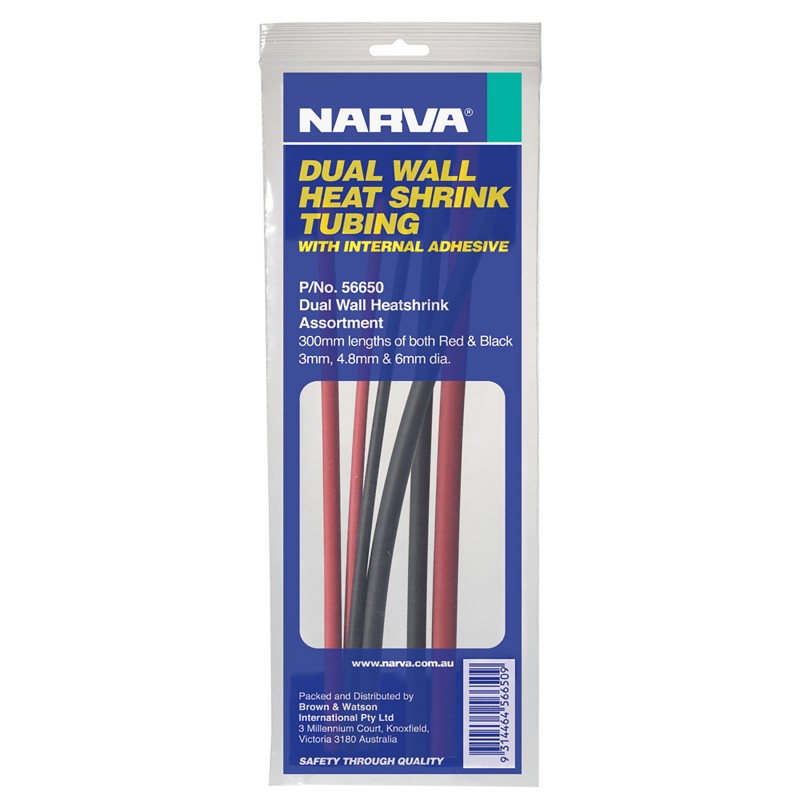 HEAT SHRINK DUALWALL 3-6mm ASSORTED