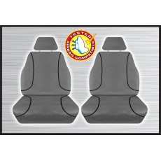 GREY CANVAS FRONT SEAT COVER PAIR - EVEREST RANGER & BT50
