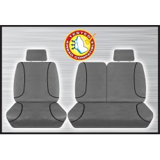 GREY CANVAS FRONT SEAT COVER SET - ILOAD 2008 ONWARD