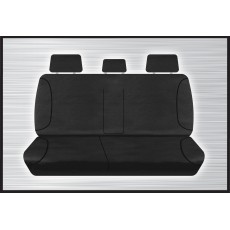 BLACK CANVAS REAR BENCH SEAT COVER - HILUX 07/2015 ONWARD