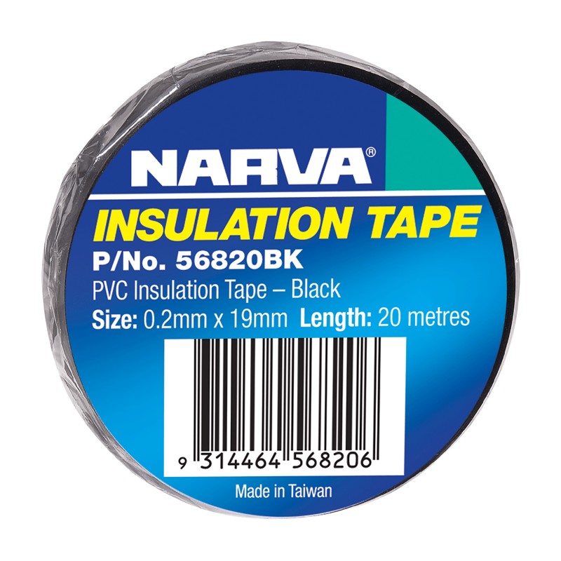 PVC INSULATION TAPE BLACK 19mm x 20M