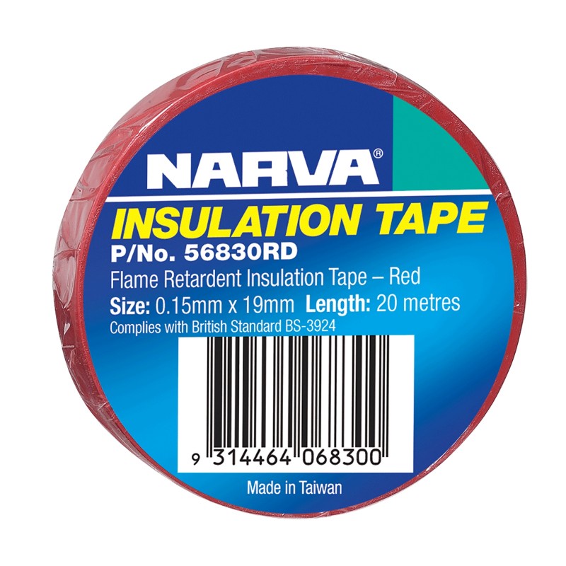TAPE PVC FLAME RETARD RED