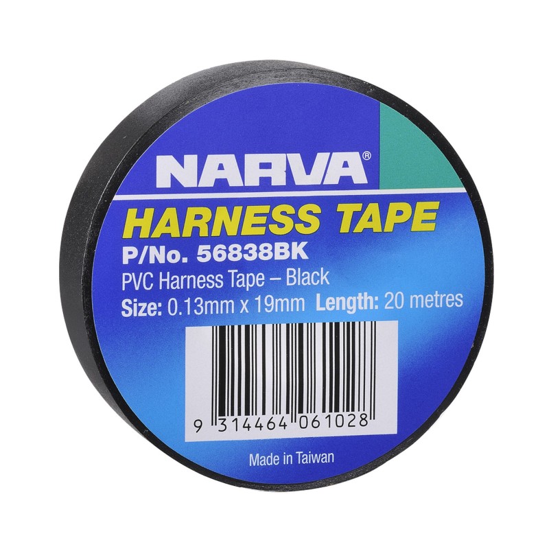 PVC HARNESS TAPE BLACK 19MM