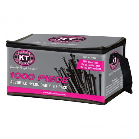 MIXED CABLE TIES - 1000 PIECES