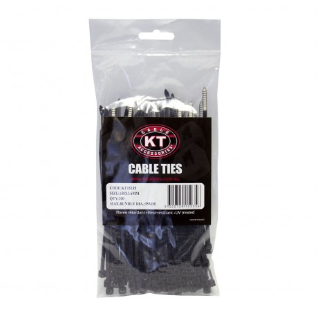 150MM X 3.6MM UV NYLON CABLE TIE PK100